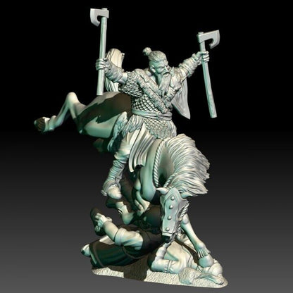 Hillmen Raiders Wulf on foot and mounted