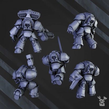 set of 5 Knights of the Citadel