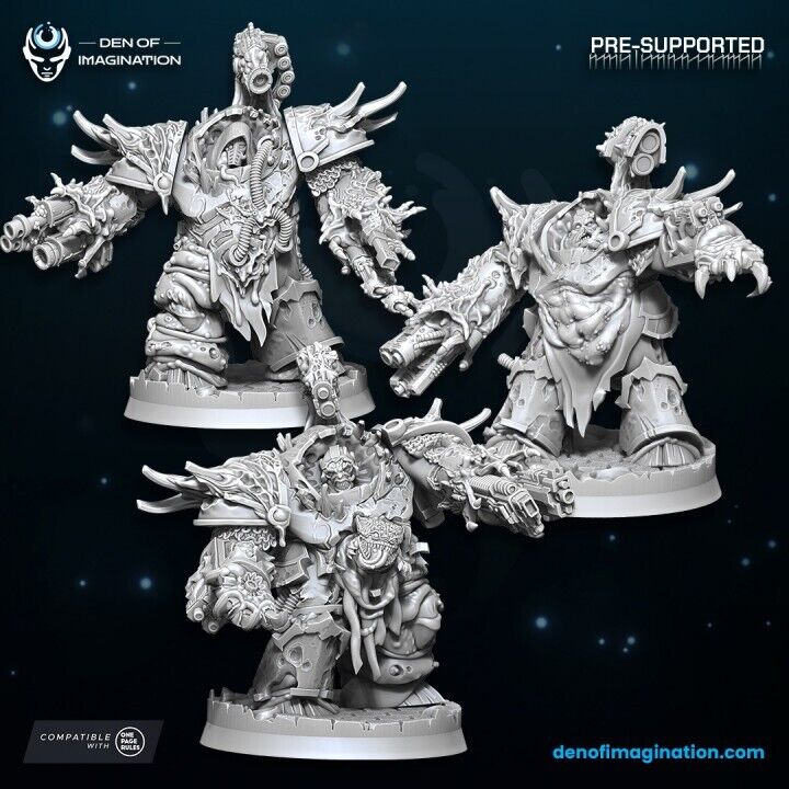 set of 3  Plague Decimators