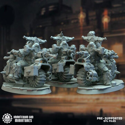 set of 3 Dark-steel riders