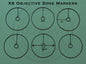 Set of 6 - 25mm Objective Markers for Middle Earth Strategy Battle Game